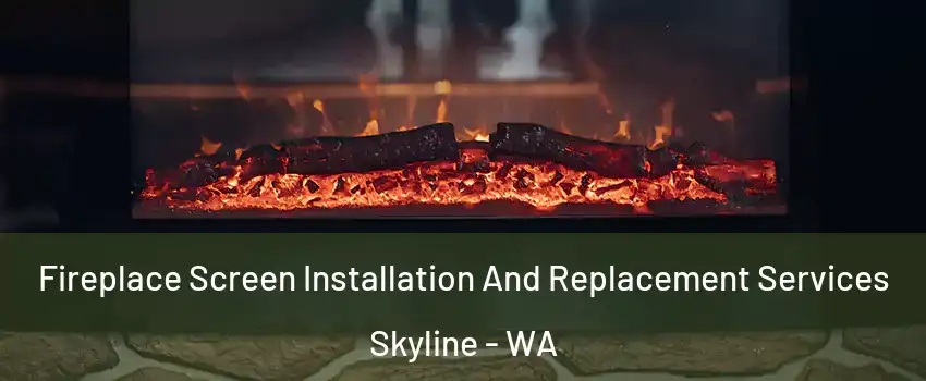 Fireplace Screen Installation And Replacement Services Skyline - WA