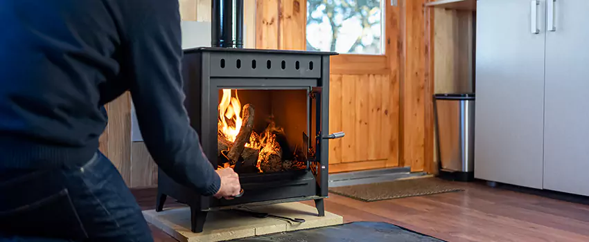 Open Hearth Wood Fireplace Installation in North End, WA