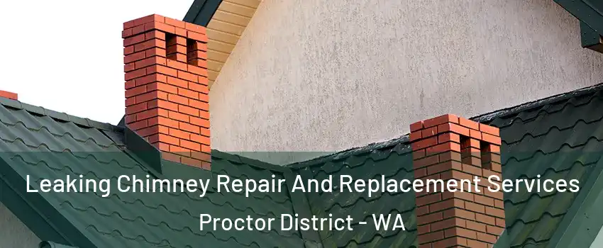 Leaking Chimney Repair And Replacement Services Proctor District - WA