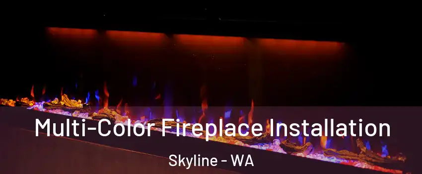 Multi-Color Fireplace Installation Skyline - WA